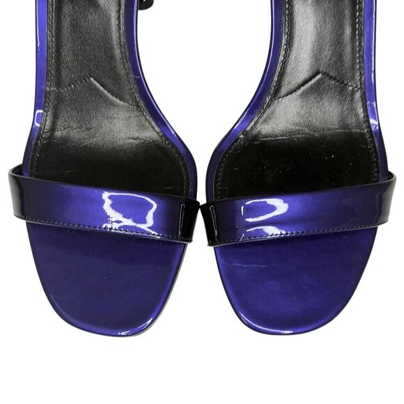 Prada Patent Leather Elastic Strap Sandals 93mm Heel Giacinto Size 39 Open Toe - Picture 5 of 12